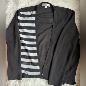 Lumière Chiffon Deep V-Neck Cardigan